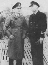 Wessels en Werner Hartmann aan boord van de U-198